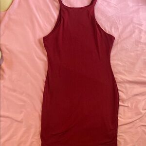 Red Sleeveless Bodycon Dress